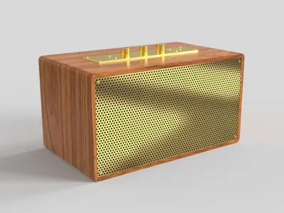 Retro Speaker 3D model