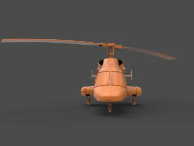 BELL 222 3D print model