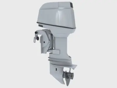 Outboards Set of 5 pieces 3D model