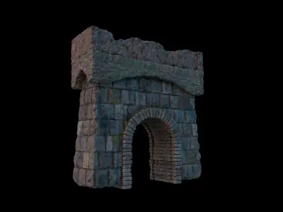 Medieval Castle Structure - Tower E 3D model