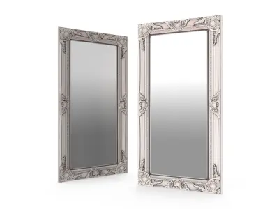 Haywood Wall Mirror Antique Silver   3D model