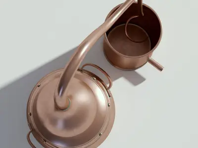 Copper Distiller Vintage 3D model