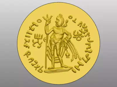 Coin pendant Free 3D model get