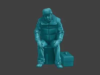 Actual Male Truck Driver AMTD 003 3D print model