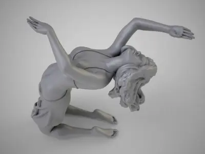 Dancer Backbend 3D print model