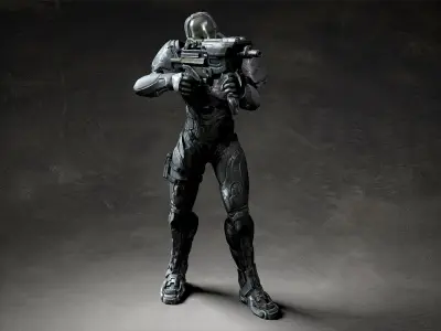 Dark Trooper Armor 3D model