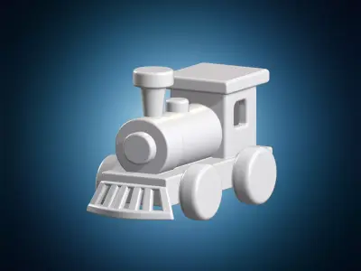 Toy Wooden Train 3D Print Model 3D print model