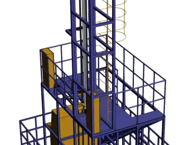 Cable testing machine 3D model