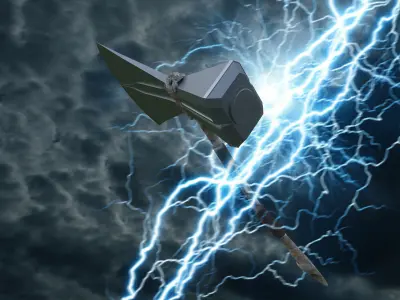 Thunder ax of Thor 3D model