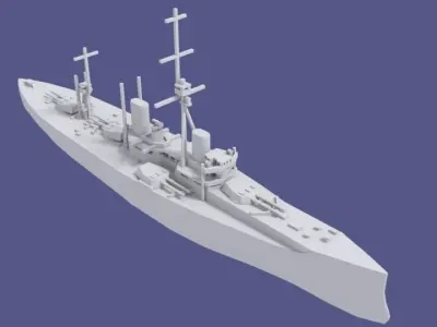 HMS Dreadnought 3D print model