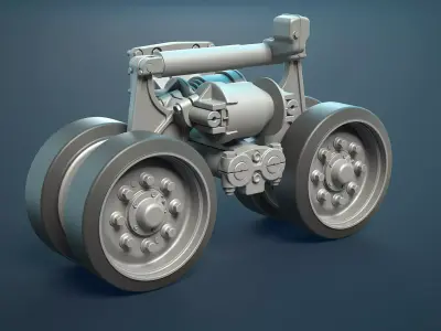 M4 Sherman Tank HVSS Suspension 3D model