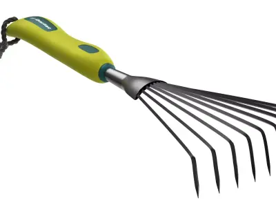 Garden Tool Hand Rake 3D model