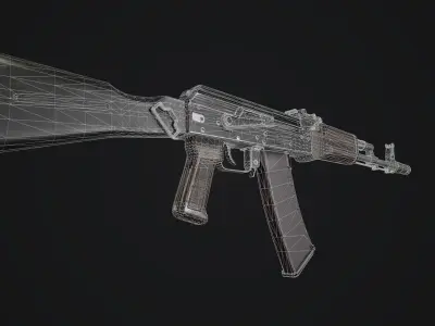  AK 74M  Low-poly 3D model