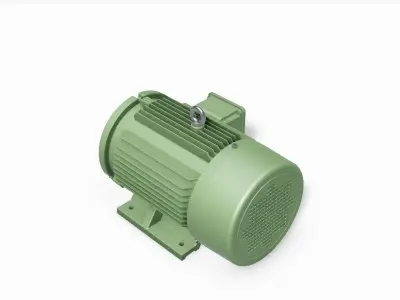 132S B34b Left IEC electric motor - 3D CAD model 3D model