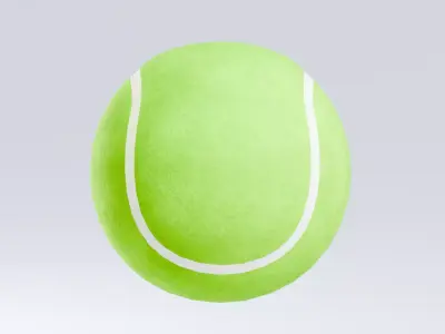 Balls Pack - Tennis Ball Low-poly 3D model