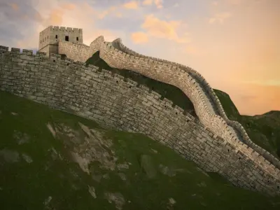 Great Wall of China 3D model by fcs-store-23