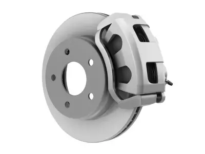 CAR DISC BRAKE DUAL PISTON 3D model