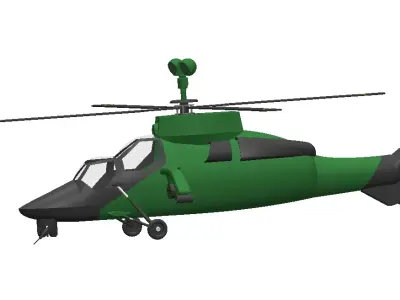 Eurocopter Tiger EC 665 - Airbus Multi-Role Combat helicopter 3D model