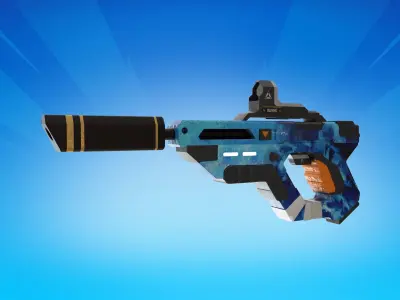 Horizon gun Low-poly 3D model