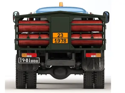 GAZ 53 GTK-40 1974 3D model