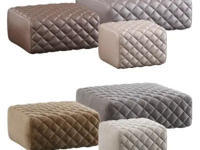 Ashley Pouf by Minotti 3D model