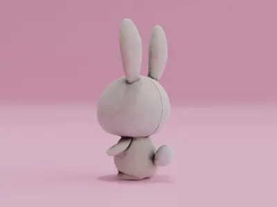 Bunny Rabbit Cute Easter Toy Low-poly 3D model