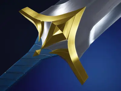 BF Sword -Game-Ready- Low-poly 3D model