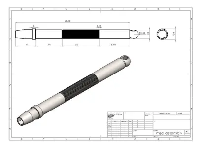 mini precision screw driver 3D model