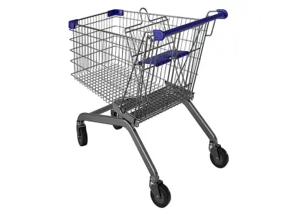 Shopping Carts BLENDER 3D Model Cycles 3D model