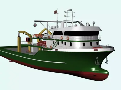 Fishing Vessel 3D model