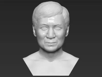 Jackie Chan bust 3D printing ready stl obj formats 3D print model