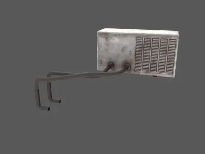 Roof Ac Unit Low Poly Low-poly 3D model