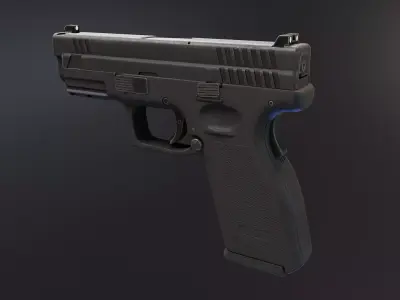HS2000 Pistol Low-poly 3D model
