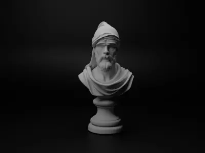 Andalusian Muslim Bust Chess 3D print model buy