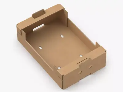 Cardboard Display Box 02 Game Ready 3D model