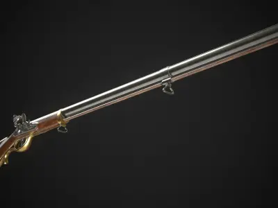 Flintlock Guns Collection 3D Model Pack