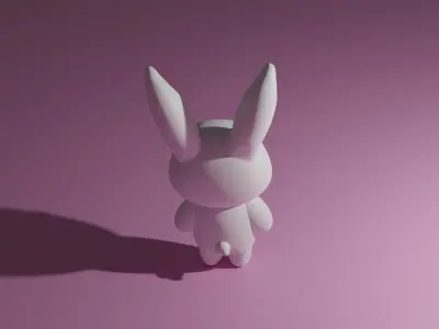Cute Rabbit 3D model
