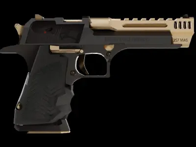 Premium Desert Eagle Low-poly 3D model