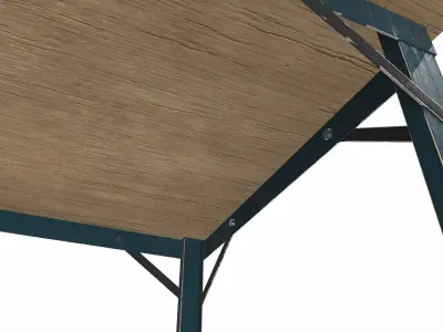 Workbench Low-poly PBR Free low-poly 3D model