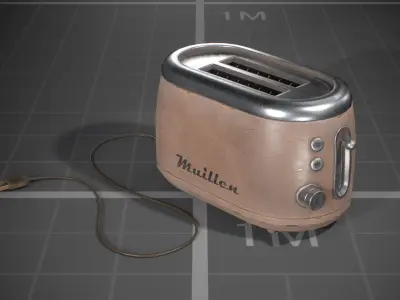 Used Vintage Toasters Low-poly 3D model