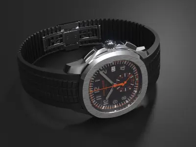  Elegant Wristwatch Patek Philippe Aquanaut Black 