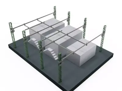 crane system 3D model