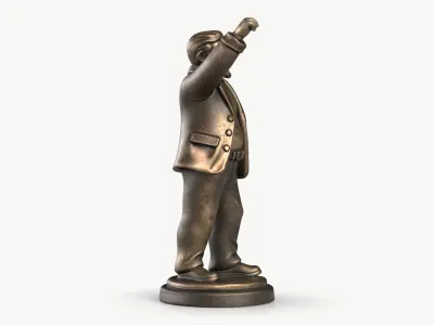 Man Statuette 3D model