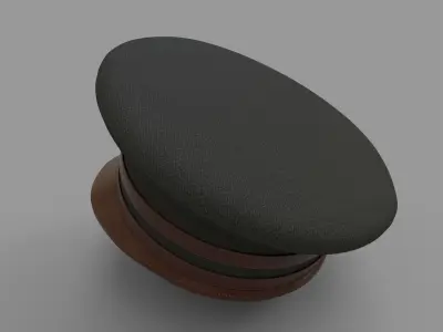 Military Hat Low-poly 3D model