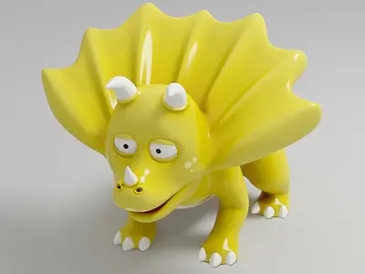 3D model Dinosaur cartoon 2 3D model