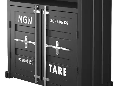 Sea Container Bookcase 3D model