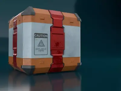 Sci-Fi Animated Lootbox Type4 Low-poly 3D model