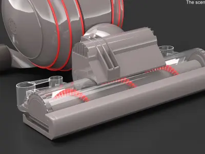  Dyson Bagless Upright Vacuum Cleaner Red 