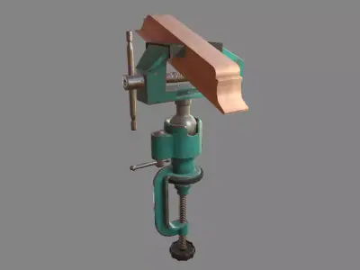 Universal Vice Tool Low-poly 3D model