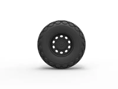 Wheel from Roller-compactor 3D print model